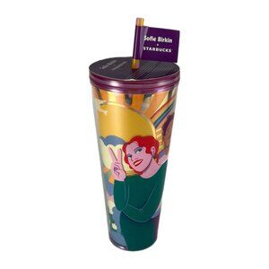 Sofie Birkin + Starbucks 2024 Pride Sunshine Mural DW Cold Cup, 24 oz Venti NWT